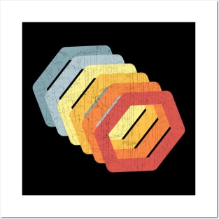 6 Hexagon Rings Posters and Art